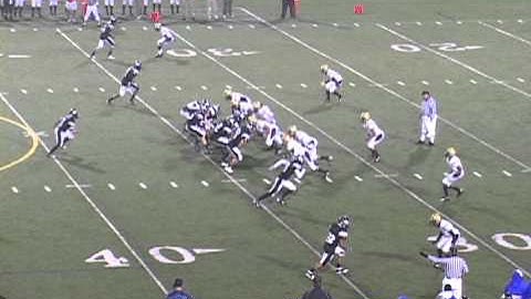 Interception in the Rain   Grandviews vs  TJ High School Football Game