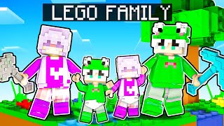 Having A LEGO FAMILY in Minecraft!