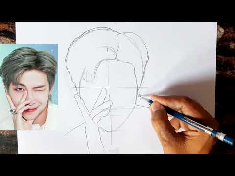 BTS RM Drawing // How to draw BTS RM