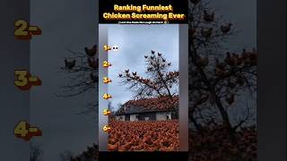 Ranking Funniest Chicken Screaming Ever 🤣🐔#shorts #funny #memes