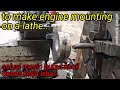 Membubut Plat Dudukan Mesin Sistem Pahat Yang Di Cekam | To Make Engine Mounting On a metal Lathe