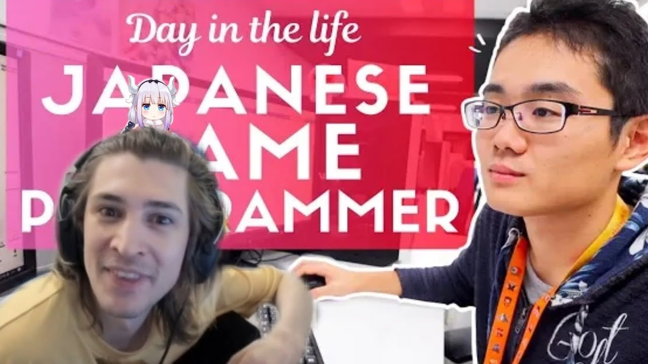 xQc Reacts to Day in the Life of a Japanese Game Programmer