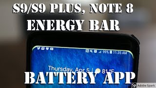 Energy Bar Battery App for Curved Displays on S9 / S9 Plus , S8 / S8 Plus, Note 8 screenshot 2