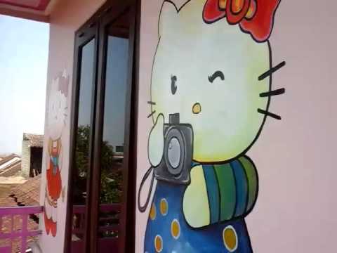 Rumah hello kitty di kpr taman asri - YouTube