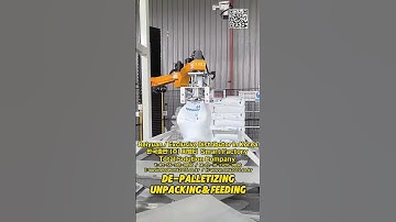 CMT Palletizing Robot De Palletizing Unpacking & Feeding 😎 #palletizer #depalletizing #automation #