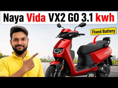 VIDA VX2 GO 3.1 kwh FIXED BATTERY LAUNCHED | 110 kms range in VX2 PLUS