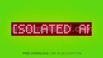 Avoid Using Atms in Isolated Areas at Night Scrolling Red Dot Matrix LED Text Animation on Green Scr