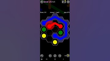 How To Solve Flow Free Hexes Flower Pack Level 25 Easy 5x5 Board Walk Through Solution Walkthrough