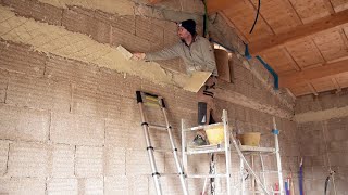 #37 Covering the concrete structure with hemp and lime - Renovating our stone house in Italy!