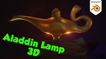 Blender Tutorial|Alaadin Lamp 3D Modeling - تصميم مصباح علاء الدين على بلندر🔮