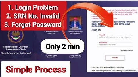 How to login icai SSP PORTAL | login icai SSP PORTAL #icai #ca