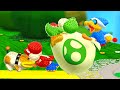 Yoshi S Woolly World 100 Walkthrough World 1 All Smiley Flowers Wonder Wools 