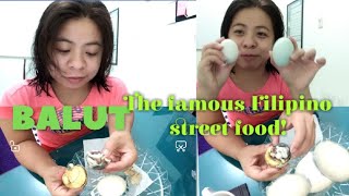 #Balut, eating the famous Filipino street food || Embryo Duck egg|| Pinoy Ako.