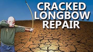 Self Yew English longbow crack repair, how to repair a longbow