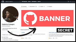 How to create a GitHub Banner for your profile (GitHub Secrets)