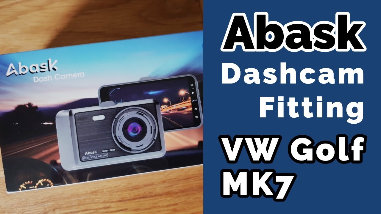 Abask Dash Cam Installation in VW Golf MK7 Volkswagen Golf DIY