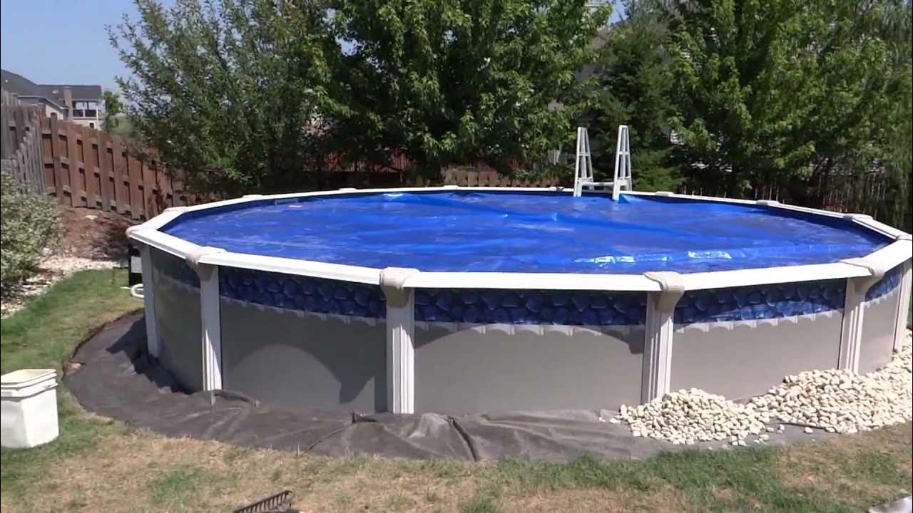 Pool installation & detailing around with river rock YouTube