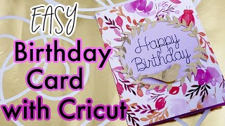 How to Make a Birthday Card With Your Cricut for Beginners | EASY Cricut Craft