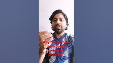 why is Java not a pure object oriented program? Java interview questions  #javaforbeginners #java