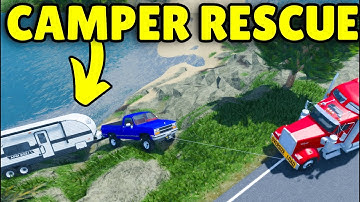 I RESCUED a Camper From a Cliff in APM | Roblox American Plains Mudding