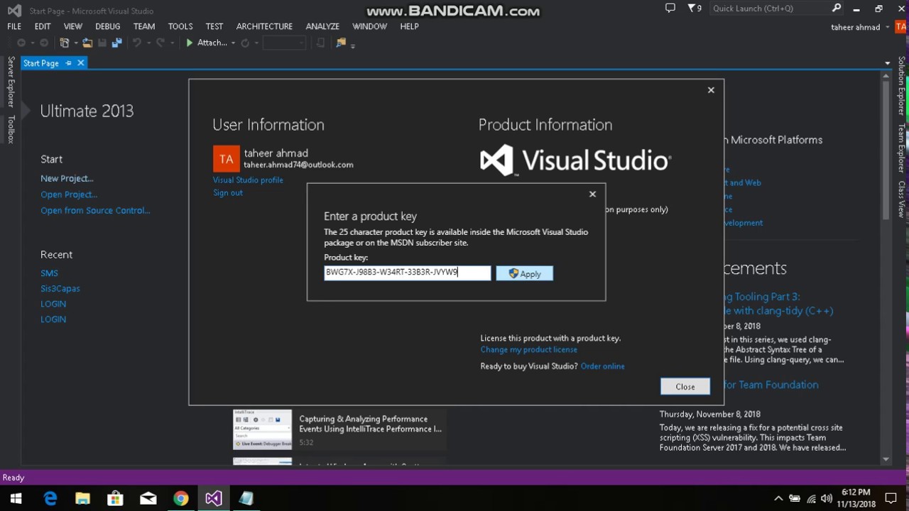 visual studio 2013 free download  New Update  Visual Studio 2013 Product Key