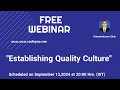 Establishing Quality Culture       #mhra #fda #regulatory  #eugmp #pharmaceuticalcompanies #pharma