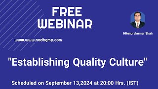 Establishing Quality Culture       #mhra #fda #regulatory  #eugmp #pharmaceuticalcompanies #pharma