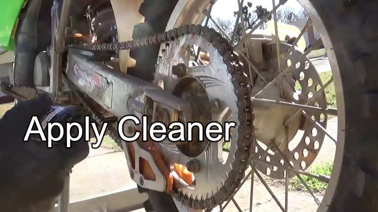 2006 kx85 Dirtbike Project Cleaning and Oilling Rusty Chain YouTube