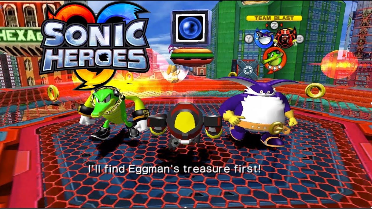 Omega, Vector, Big vs New Team. (Sonic Heroes, Switch Character Mod ...