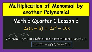 TAGALOG | Multiplication of Monomial by a Polynomial | Math 8 Quarter 1 Lesson 3