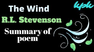 The Wind poem summary by Robert Louis Stevenson