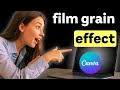 How to Make Vintage Photos in Canva Film Grain Effect Tutorial