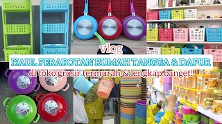 BELANJA & CUCI MATA PERABOTAN RUMAH TANGGA | Peralatan dapur serba biru | SURGA IRT termurah