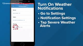 How to turn on severe weather alerts in your 12NewsNow app screenshot 5