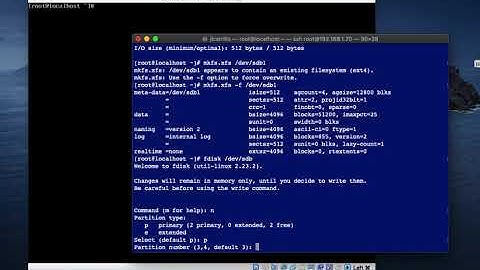 Formato de particiones - RedHat / Rocky Linux / Alma Linux / Oracle Linux / CentOS