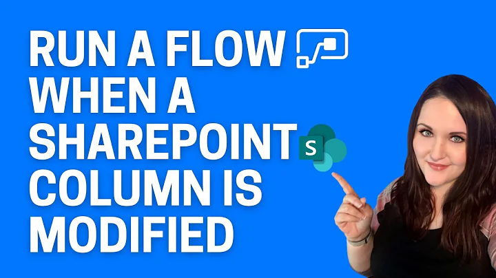 Run a flow when a SharePoint column is modified
