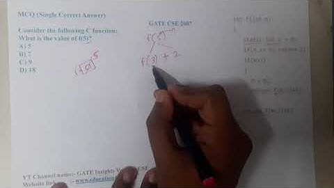 GATE CSE 2007 Q || C PROGRAMMING  ||Data Structure || GATE Insights Version: CSE