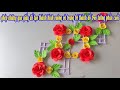 ghép những que giấy để tạo thành hình vuông và trang trí thành đồ treo tường phần cuối