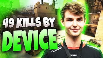 CS:GO - dev1ce 49 kills on Mirage (no OT) @ FACEIT