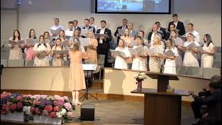 Христос Воскрес лунає вістка із Небес. Другий хор. Пасха Grace Trinity Church Sacramento CA