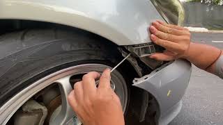 Cara Repair Bumper Kereta Honda Jatuh | Tak Payah Pakai Fender Clip #buatsendiri #bumper #fender