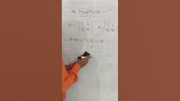 #MATRICES ADDITION AND SUBTRACTION. #shorts