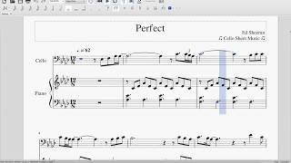 Perfect- Ed Sheeran (Cello Sheet Music) chords