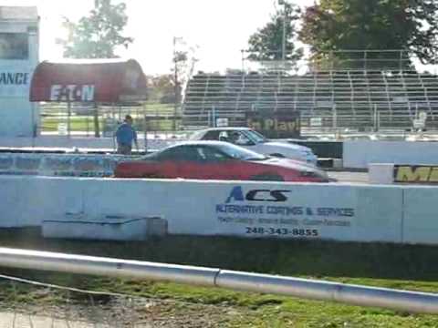 Milan Dragway LT1 M6 Camaro Long Tube headers and open cutout