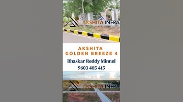 Akshita Infra ongoing projects in Maheshwaram  | Golden Breeze 4 & 5 | Visionary City | E-CTY #HMDA