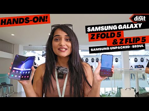 Samsung Galaxy Z Fold 5 and Z Flip 5 Hands on | Launch Date, Price, Specs, and More!