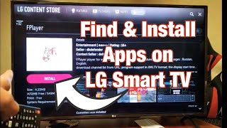 LG Smart TV: How to Install Apps (Entertainment Apps, Game Apps, Education Apps, etc) screenshot 2