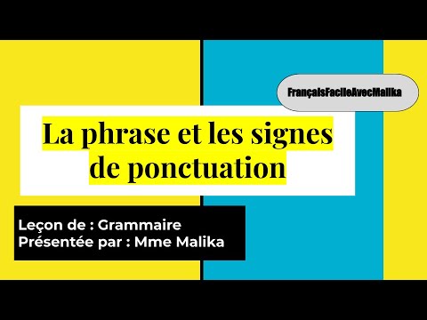 Vidéo: Les signes de ponctuation font-ils partie de la grammaire ?