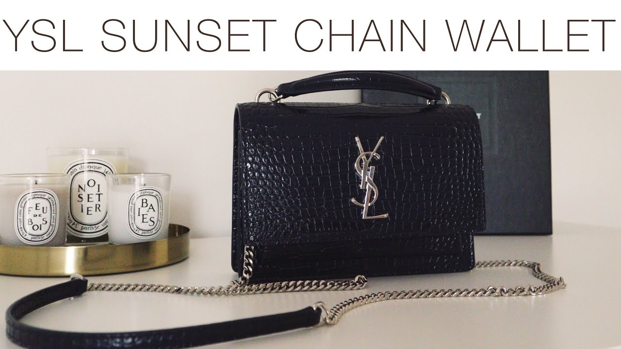 Saint Laurent YSL Sunset Bag Review & Outfits 💃 ft. Chain Wallet