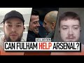 Can fulham help arsenal by beating city  the jack and jack show